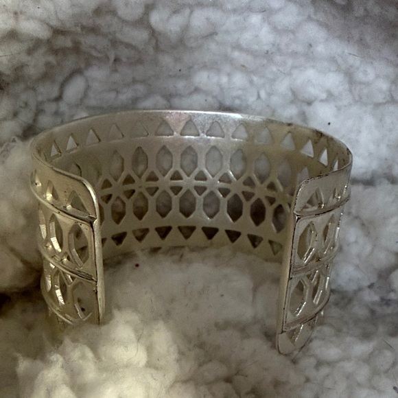 Stella and Dot Chic Silver Honeycomb Cuff Bracelet - Picture 4 of 15